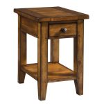 Cross Country Saddle Brown Chair Side Table