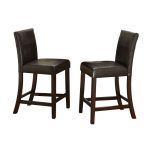 Dark Brown 24 Inch Contemporary Counter Stool