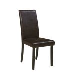 Dark Brown Upholstered Side Chairs (Set of 2)