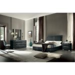 Dark Gray Modern 6 Piece Queen Bedroom Set – Versilia