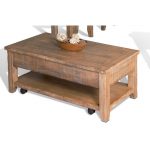 Distressed Lift Top Cocktail Table – Driftwood
