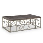 Distressed Silver and Gray Coffee Table – Tribeca