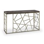 Distressed Silver and Gray Sofa Table – Tribeca