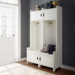Distressed White Entryway Tower (Set of Two) – Fremont