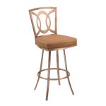Drake Camel and Gold 26 Inch Metal Counter Stool