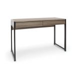 Driftwood Brown Two Drawer Office Desk