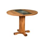 Drop Leaf Round Dining Table – Sedona