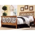 Dunhill Brown & Honey Oak Queen Size Bed