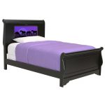 Edgewood Black LightHeaded Full Sleigh Bed with Trundle
