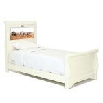 Edgewood White LightHeaded Twin Sleigh Bed with Trundle