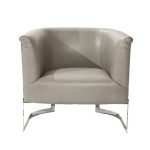 Elite Gray Contemporary Accent Chair