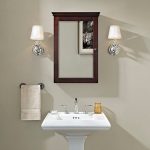 Espresso Mirrored Wall Bathroom Cabinet – Lydia