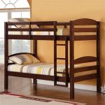 Espresso Solid Wood Twin-over-Twin Bunk Bed