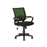 Forest Green Mesh Back and Black Office Chair
