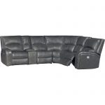 Gray Leather-Match 6-Piece Power Reclining Sectional – Megan