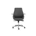 Gray Low-Back Office Chair – Bergen