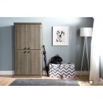 Gray Maple 4-Door Storage Cabinet – Morgan