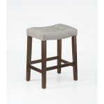 Gray Saddle Style 24 Inch Counter Stool – Verona Collection