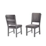 Gray Upholstered Dining Chair – Factory Collection