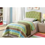 Green Tufted Upholstered Twin Headboard – Venice