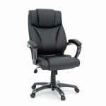 Gruga Black Leather Deluxe Executive Chair
