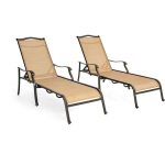 Hanover Outdoor Monaco Chaise Lounge Chairs – Set of Two