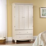 Harbor View Antiqued White Armoire
