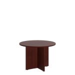 Harvest Cherry 42 Inch Round Wood Base – Conference Table