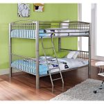 Heavy Metal Pewter Full-over-Full Bunk Bed