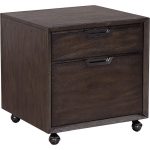 Hickory Brown File Cabinet on Wheels – Harper Point