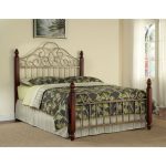 Home Styles Aged Gold King Metal Bed – St. Ives