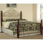 Home Styles Aged Gold Queen Metal Bed – St. Ives