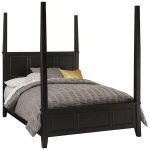 Home Styles Black Poster Queen Size Bed – Bedford