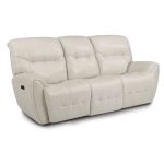 Icelandic White Leather-Match Power Reclining Sofa – Blaise