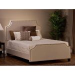 Ivory Upholstered King Size Bed – Dekland