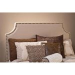 Ivory Upholstered Queen Size Headboard – Dekland
