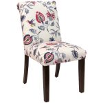 Jacobean Bright Multi Rolled Back Dining Chair