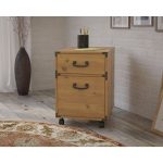 Kathy Ireland Golden Pine 2-Drawer Mobile Cabinet – Ironworks
