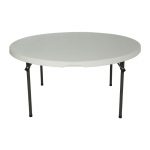 Lifetime Almond 60 Inch Round Table