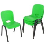 Lifetime Lime Green Kids Chairs (Set of 4)
