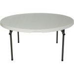 Lifetime Products 60 Inch Round White Stacking Table 15-Pack