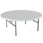 Lifetime Products 72 Inch Round White Banquet Table