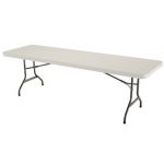 Lifetime Products Almond 4-Pack 8 ft. Folding Banquet Tables
