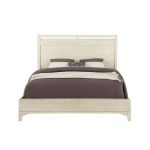 Linen White Rustic Contemporary King Size Bed – Bohemian