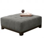 Loxley Gray Upholstered Casual Contemporary Cocktail Ottoman