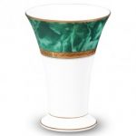 Noritake Majestic Green Fluted Vase, 6 1/4″