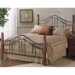 Madison Wood & Iron Queen Metal Bed