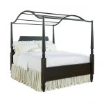 Magnolia Home Black King Canopy Bed – Carriage