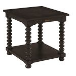 Magnolia Home Furniture Black Spool Leg End Table