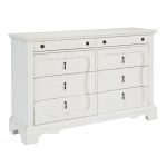 Magnolia Home Furniture French Inspired White Silhouette Dresser